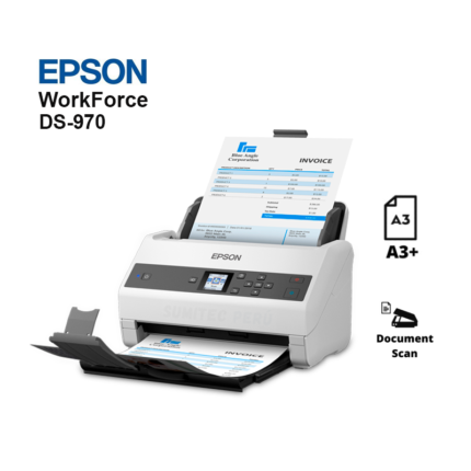 Escáner Epson WorkForce DS-970 600dpi, 85 ppm/170 ipm, USB 3.0 / 2.0