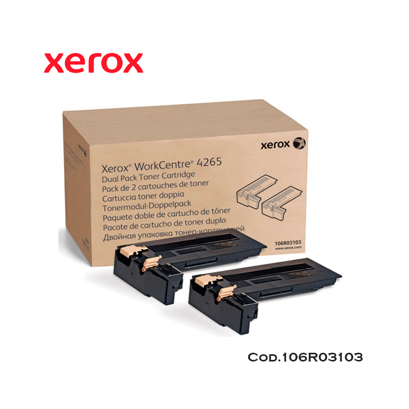 106R03103 TONER XEROX 106R03103 PACK X 2 COLOR BLACK