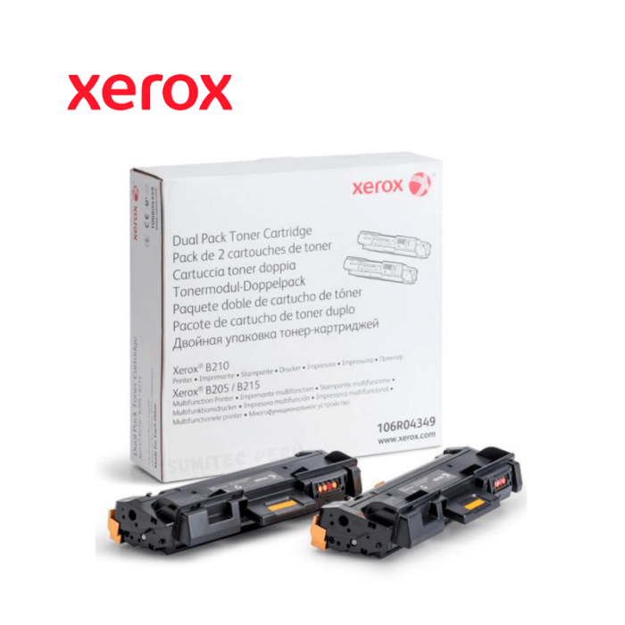 TONER XEROX 106R04349 COLOR NEGRO