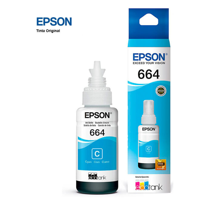 Tinta Epson T504220-AL CYAN l210, l395, l575 70ml.
