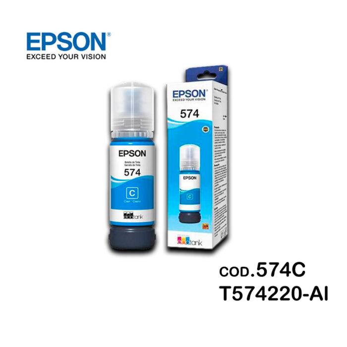 Tinta Epson T574120-AL 574C Cyan L8050 / L18050 70ml.