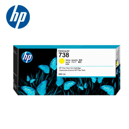 Cartucho de tinta HP DesignJet YELLOW 738 de 300 ml