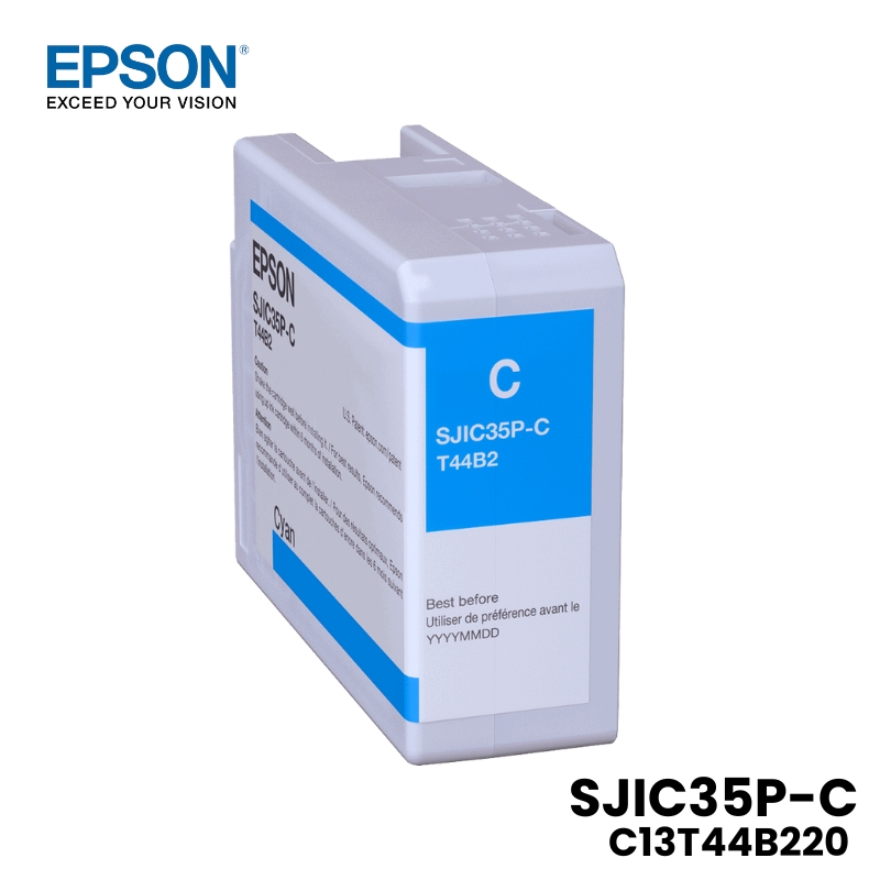 C13T44B220 Tinta Epson C13T44B220 (SJIC35P-C) Cyan Original para ColorWorks C6000/C6500
